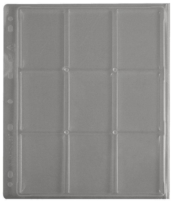 Certified Coin Slab Album Pages - 9 Slabs (PET Vac Form) - alternate view 2