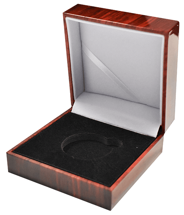 L Capsule Box with Faux Wood Grain Finish