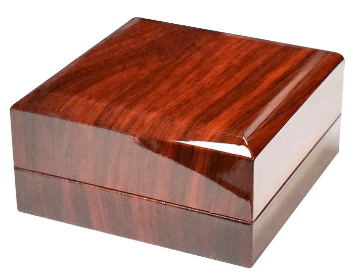 Lighted L Capsule Box with Faux Wood Grain Finish - alternate view 1