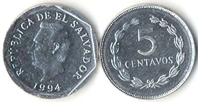 El Salvador KM154(U) 5 Centavos – Lot of 100 representative product image