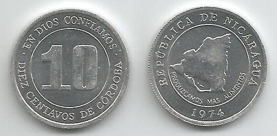 Nicaragua KM29(U) 10 Centavos β Lot of 55 representative product image