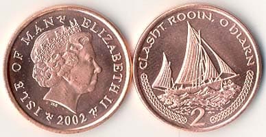 Isle of Man KM1037(U) 2 Pence β Lot of 50 representative product image