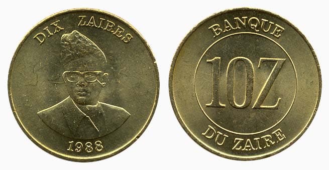 Zaire KM19(U) 10 Zaires β Lot of 10 representative product image