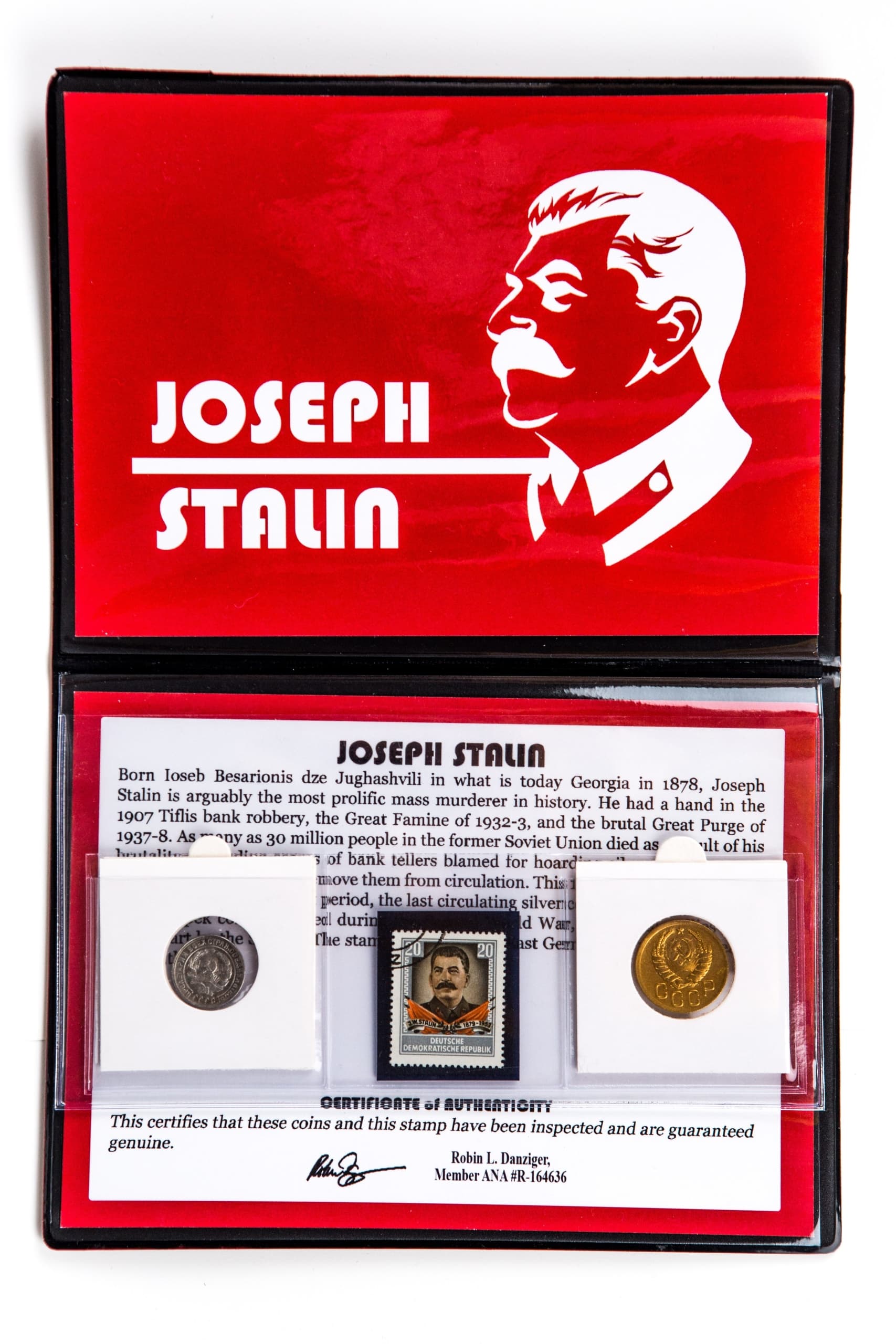 Josef Stalin Album (2 Coins, 1 Stamp) representative product image