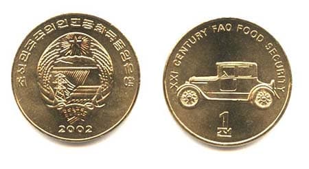 Korea North KM196(U) 1 Chon (Car 2) β Lot of 100 representative product image