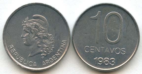 Argentina KM89(U) 10 Centavos β Lot of 80 representative product image