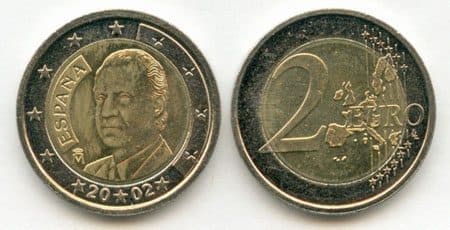 Spain KM1047(U) 2 Spai. Euro β Lot of 5 representative product image