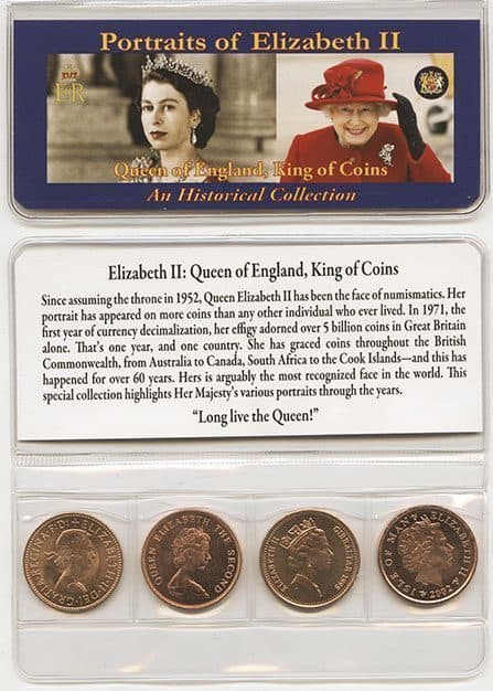 Queen Of England Four Historical Coins (Mini Album) representative product image