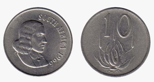 South Africa KM68.1-77-85(XF) 10 Cents Mix Some Unc, Most XF β Lot of 55 representative product image