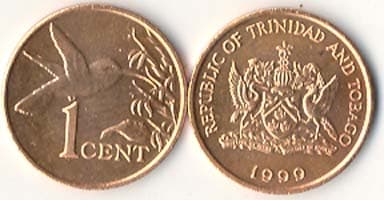 1,000 Trinidad & Tobago KM29(U) 1 Cent Bulk World Coins representative product image