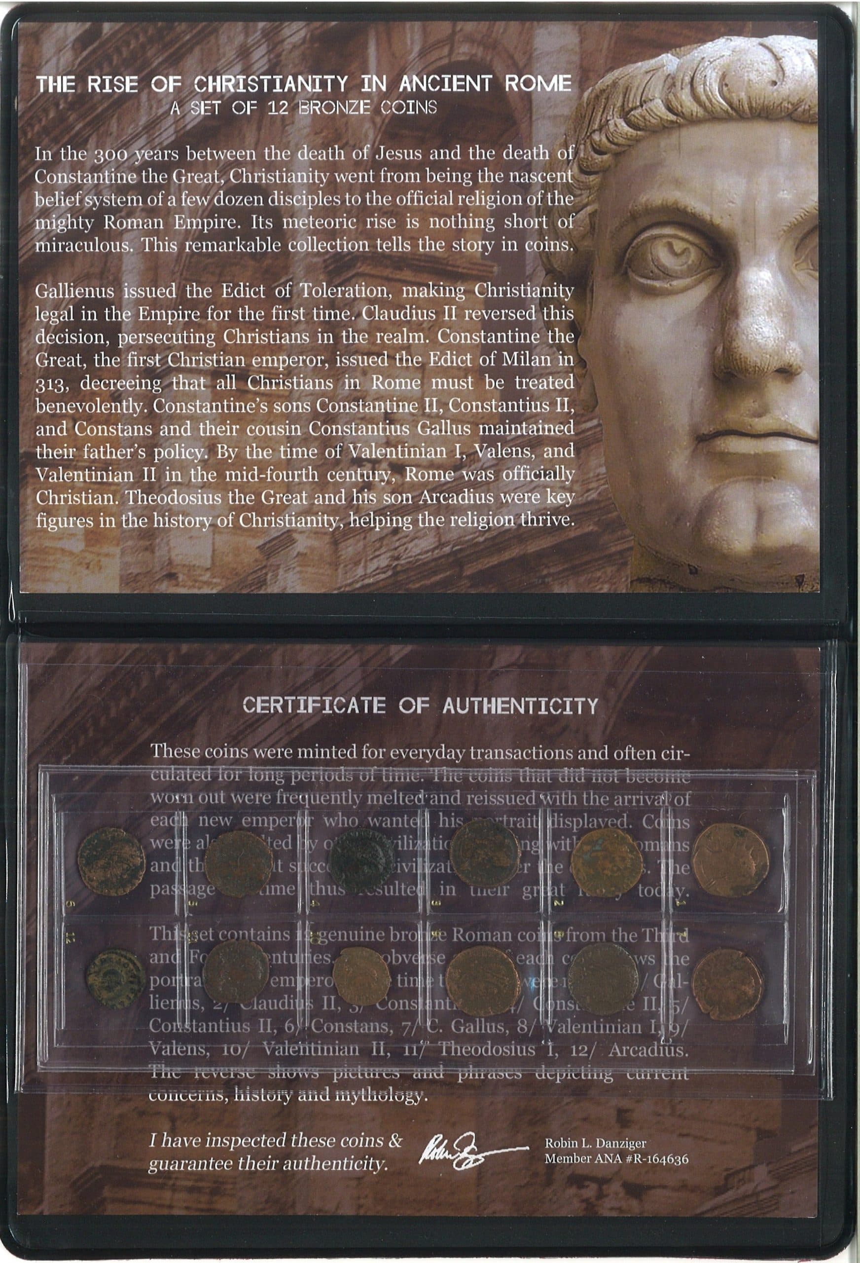 Rise of Christianity in Ancient Rome: 12 Bronze Coins representative product image