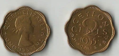 Ceylon KM124(U) 2 Cents β Lot of 17 representative product image