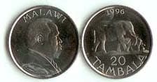 Malawi KM29(U) 20 Tambala (elephants) β Lot of 35 representative product image