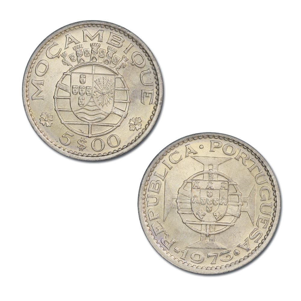 Mozambique KM86(U) 5 Escudos β Lot of 8 representative product image