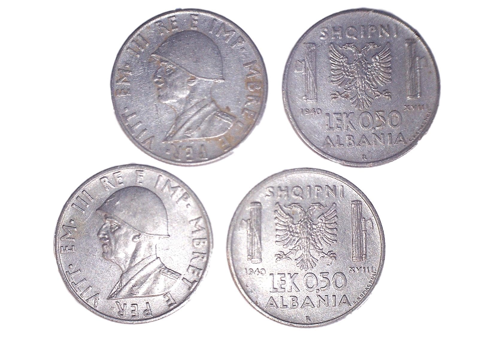 Albania KM30(VF-XF).50 Lek β Lot of 4 representative product image