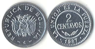 Bolivia KM200(U) 2 Centavos β Lot of 80 representative product image