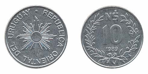 Uruguay KM93(XF-AU) 10 New Pesos β Lot of 70 representative product image