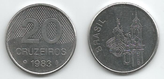 Brazil KM593.1(U) 20 Cruzeiros β Lot of 36 representative product image