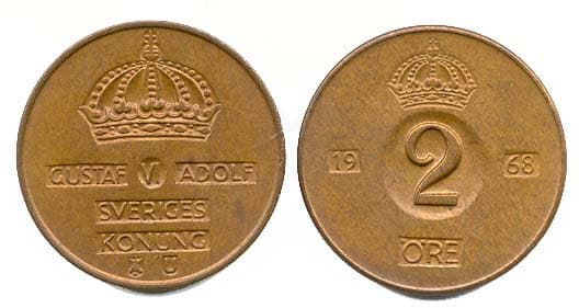 Sweden KM821(XF) 2 Ore β Lot of 100 representative product image