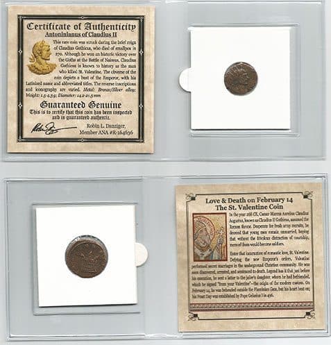 St. Valentine Bronze Coin of Claudius II (Mini Album)(C) representative product image
