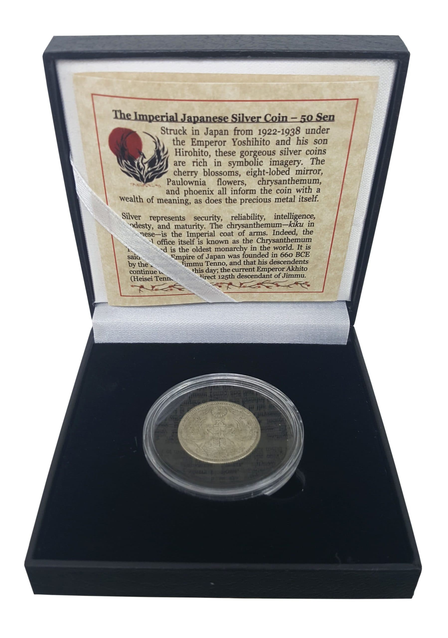 Imperial Japan: Box of Silver Japanese Coin (Black Box) representative product image