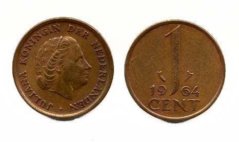1,000 Netherlands KM180(CL) 1 Cent Bulk World Coins representative product image