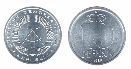 Germany D. R. KM10(U) 10 Pfennig β Lot of 25 representative product image