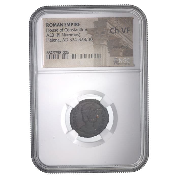 NGC-Certified Roman Coin: Helena, AE3, Grade CH-VF - Image 1