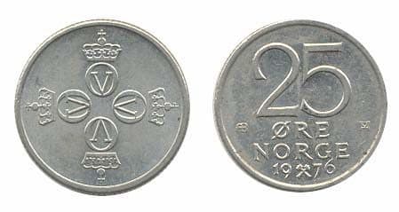 Norway KM417(AU) 25 Ore β Lot of 55 representative product image