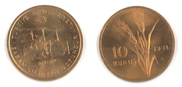 Turkey KM898.2(U) 10 Kurus – Lot of 20 representative product image