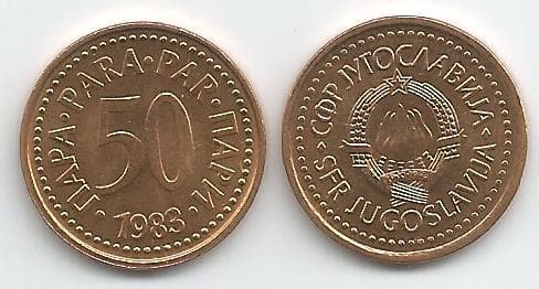 Yugoslavia KM85(U) 50 Para β Lot of 50 representative product image