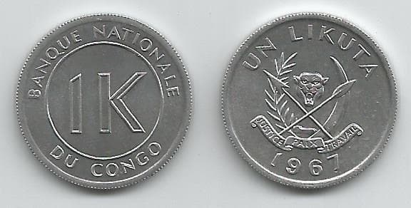 Congo D.R. KM8(AU) Congo 1 Likuta β Lot of 50 representative product image