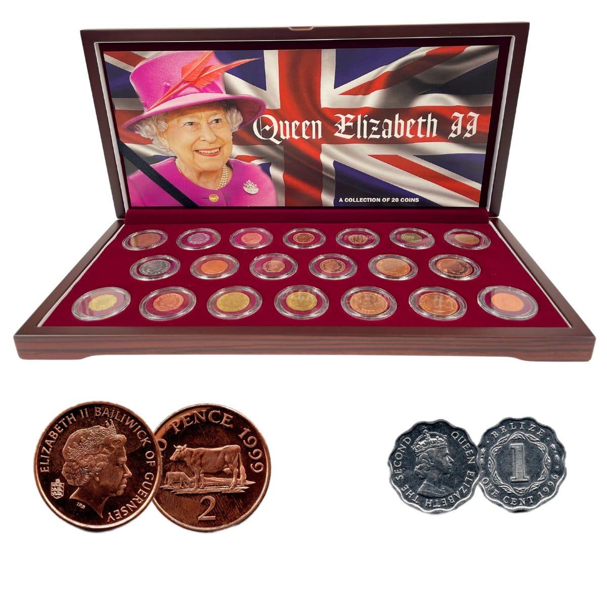 Queen Elizabeth II: A Collection of 20 Portrait Coins (Twenty-Coin Boxed Set) representative product image