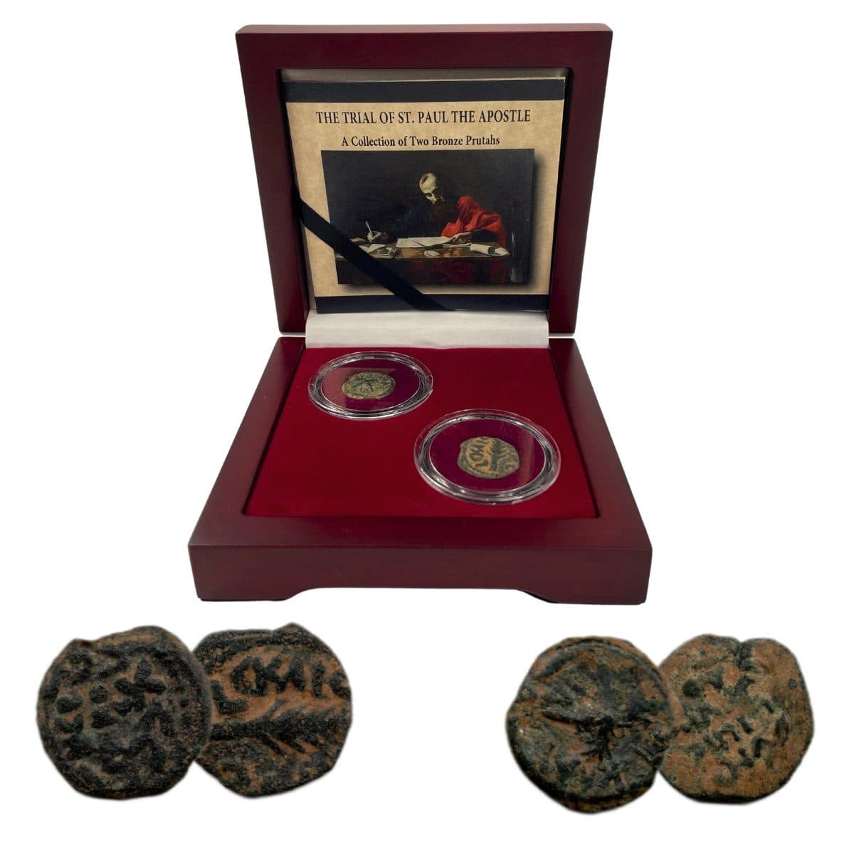 Trials of St. Paul: Box of 2 Ancient Bronze Coins (Two-Coin Box) representative product image