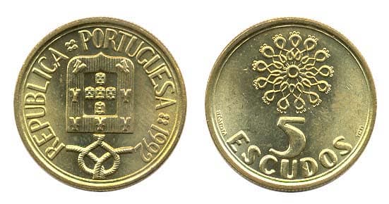 Portugal KM632(U) 5 Escudos β Lot of 40 representative product image