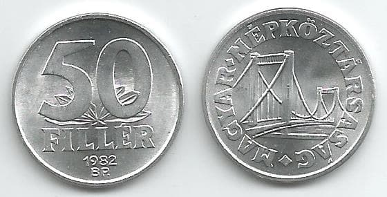 Hungary KM574(U) 50 Filler β Lot of 80 representative product image