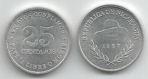 Nicaragua KM57(U) 25 Centavos β Lot of 40 representative product image