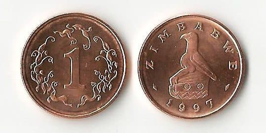 Zimbabwe KM1a(U) 1 Cent β Lot of 100 representative product image
