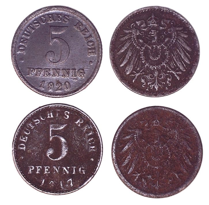 Germany KM19(VG-F) 5 Pfennig β Lot of 13 representative product image