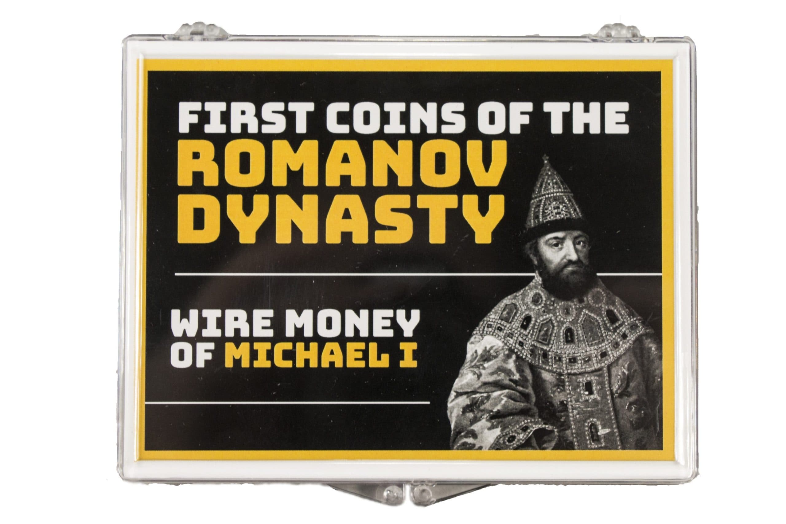 First Romanov Coins: Wire Money of Michael I (Clear Box) representative product image