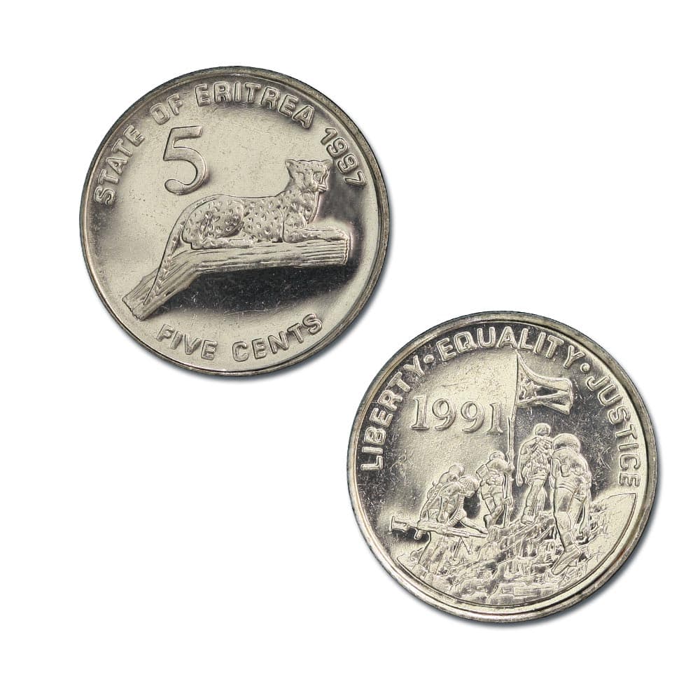 Eritrea KM44(U) 5 Cents β Lot of 100 representative product image