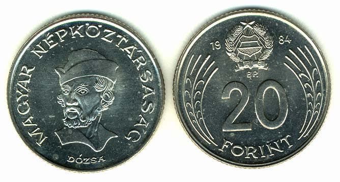 Hungary KM630(U) 20 Forint β Lot of 25 representative product image