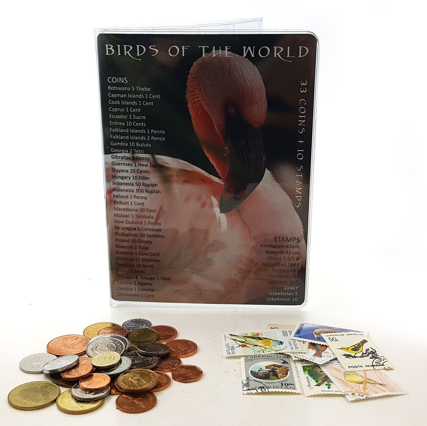 Bird Coins of the World: A Set of 33 Coins and 10 Stamps (U) representative product image