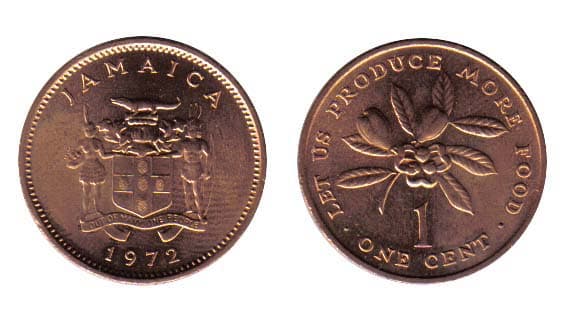 Jamaica KM52(U) 1 Cent β Lot of 55 representative product image
