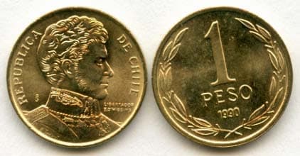 Chile KM216(U) 1 Peso β Lot of 100 representative product image