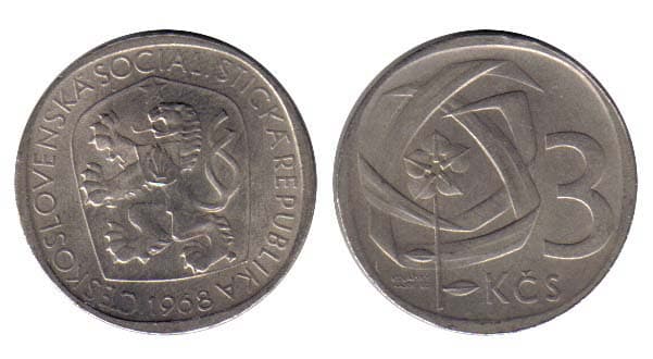 Czechoslovakia KM57(F-XF) 3 Korun β Lot of 40 representative product image