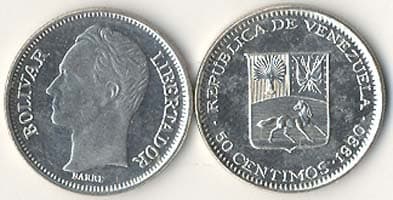 Venezuela KM41a(U) 50 Centimos β Lot of 100 representative product image