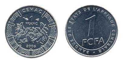 Central African St. KM16(U) 1 Franc β Lot of 45 representative product image