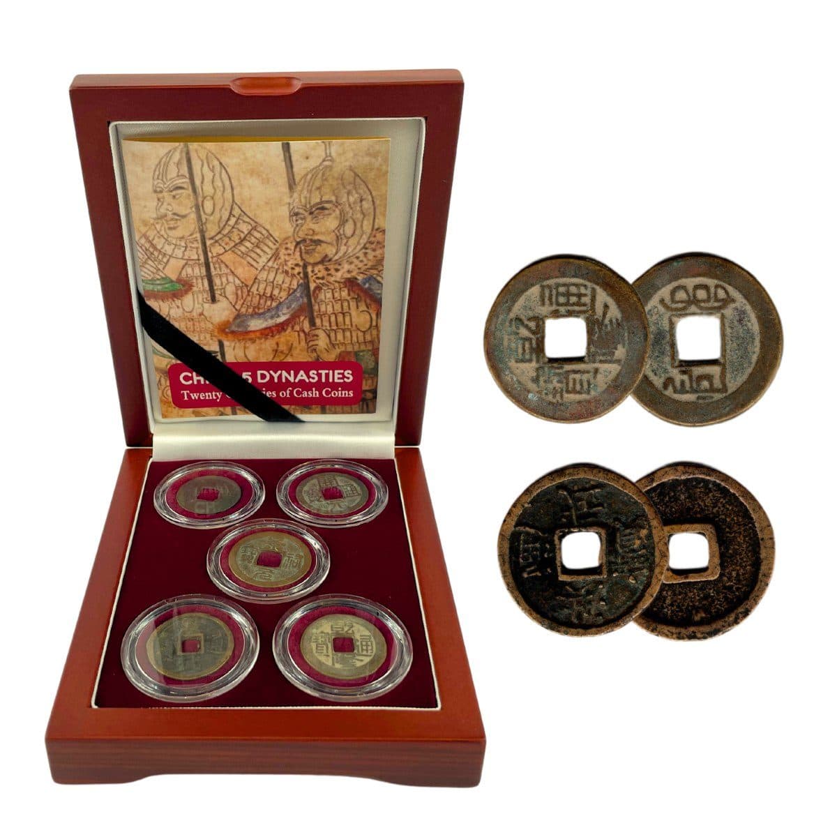 China 5 Dynasties Box: Twenty Centuries of Cash Coins (Five-Coin Box) representative product image