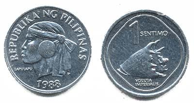 1,000 Philippines KM238(U) 1 Sentimo Bulk World Coins representative product image